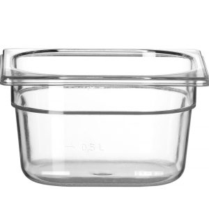 Recipiente Gastronorm 1/6, Profi Line, GN 1/6, 1,6L, Transparente, 176x162x(H)100mm