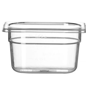 Recipiente Gastronorm 1/9, Profi Line, GN 1/9, 1L, Transparente, 176x108x(H)100mm