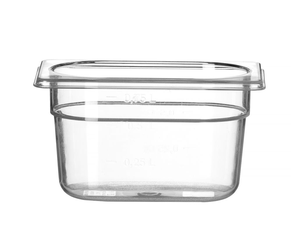 Recipiente Gastronorm 1/9, Profi Line, GN 1/9, 1L, Transparente, 176x108x(H)100mm