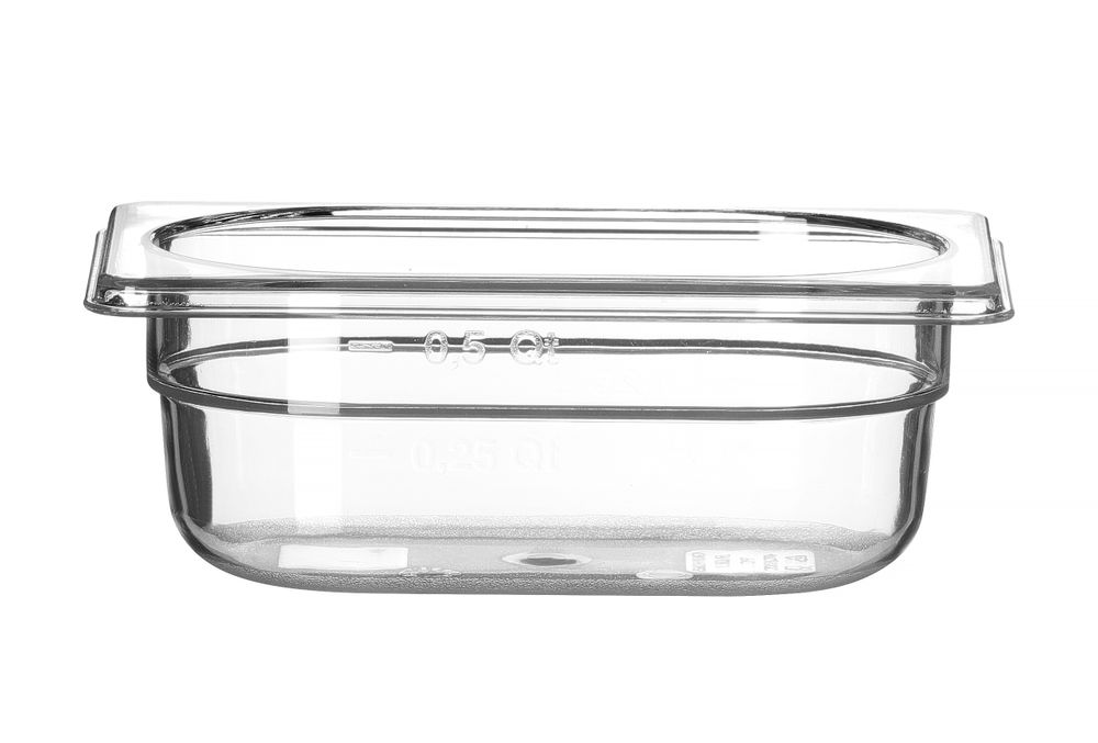 Recipiente Gastronorm 1/9, Profi Line, GN 1/9, 0,6L, Transparente, 176x108x(H)65mm