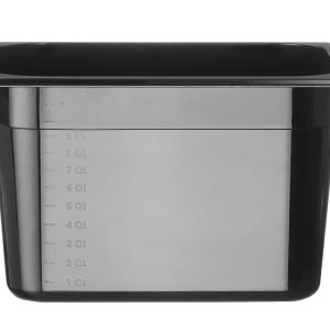 Recipiente Gastronorm 1/2, Profi Line, 12,5L, Preto, 325x265x(H)200mm