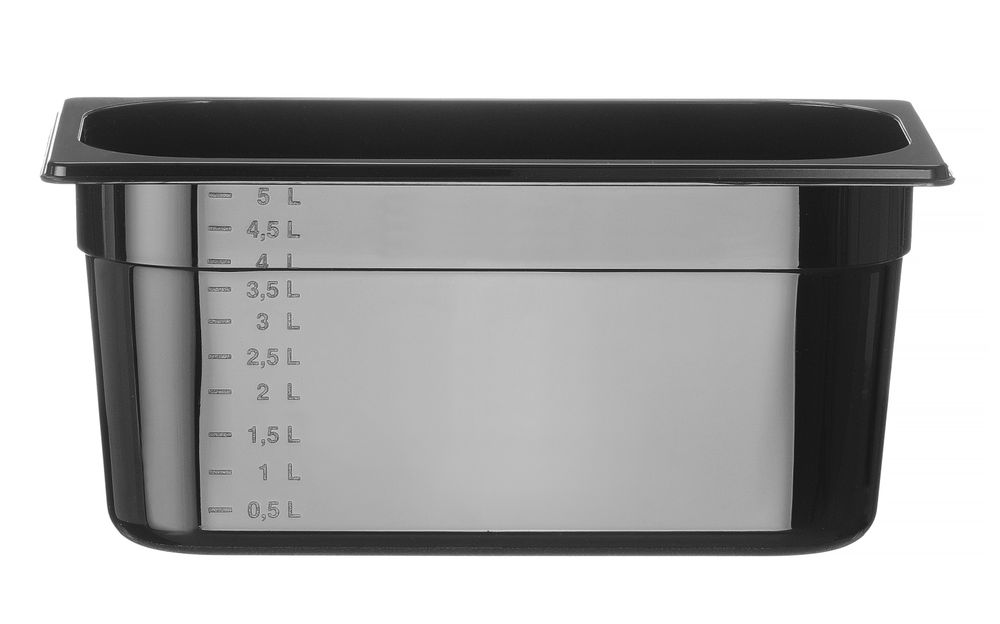 Recipiente Gastronorm 1/3, Profi Line, GN 1/3, 5,7L, Preto, 325x176x(H)150mm