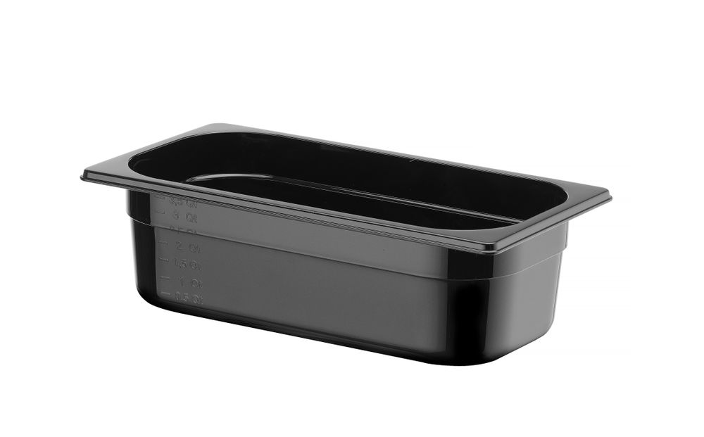 Recipiente Gastronorm 1/3, Profi Line, GN 1/3, 4L, Preto, 325x176x(H)100mm - Image 2
