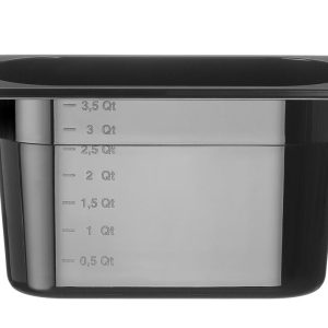 Recipiente Gastronorm 1/4, Profi Line, GN 1/4, 4L, Preto, 265x162x(H)150mm