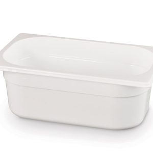 Recipiente Gastronorm 1/4, GN 1/4, 2,8L, Branco, 265x162x(H)100mm