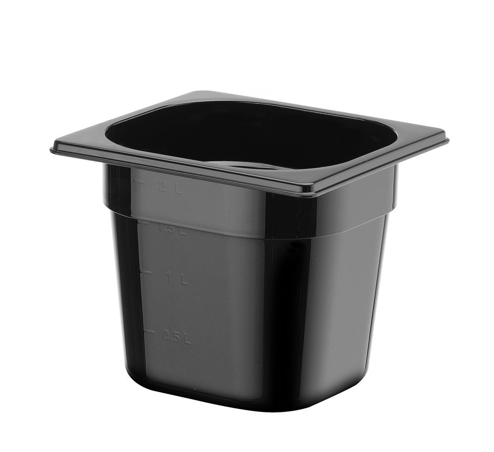 Recipiente Gastronorm 1/6, Profi Line, GN 1/6, 2,4L, Preto, 176x162x(H)150mm - Image 2