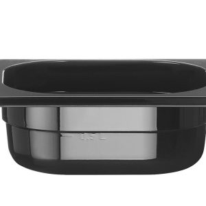 Recipiente Gastronorm 1/6, Profi Line, GN 1/6, 1L, Preto, 176x162x(H)65mm