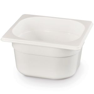 Recipiente Gastronorm 1/6, GN 1/6, 2,4L, Branco, 176x162x(H)150mm