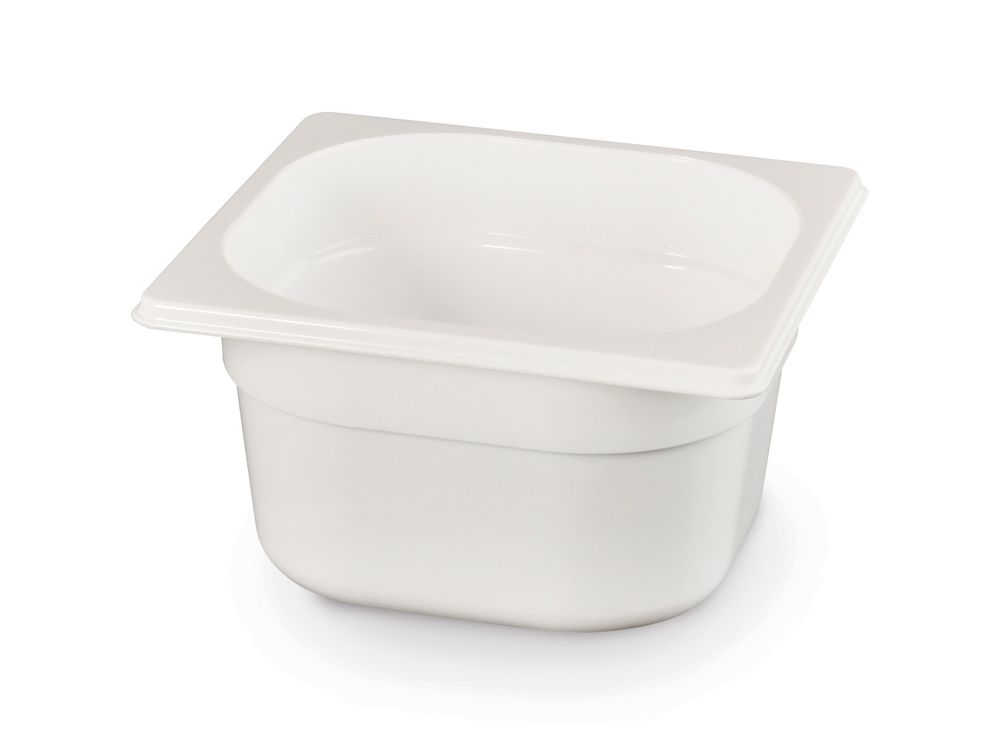 Recipiente Gastronorm 1/6, GN 1/6, 2,4L, Branco, 176x162x(H)150mm