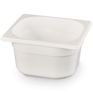Recipiente Gastronorm 1/6, GN 1/6, 1,6L, Branco, 176x162x(H)100mm