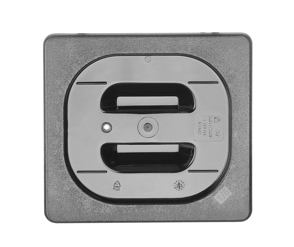 Tampa Gastronorm, GN 1/6, Preto, 176x162mm - Image 2
