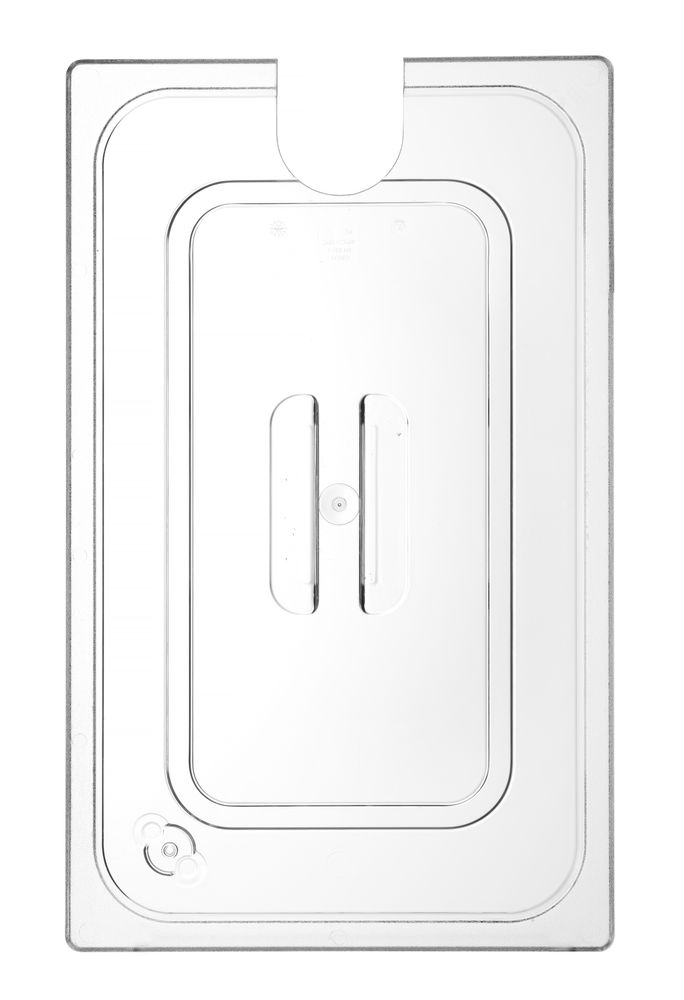 Tampa Gastronorm com abertura para sonda de sous-vide, GN 1/1, Transparente, 530x325mm