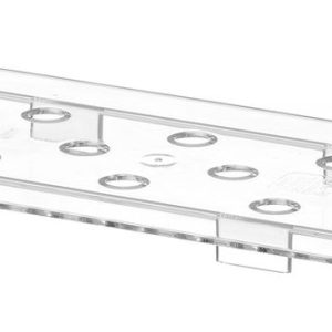 Prateleira perfurada para recipientes GN em policarbonato, Profi Line, GN 1/3, Transparente, 266x116mm