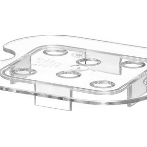 Prateleira perfurada para recipientes GN em policarbonato, Profi Line, GN 1/6, Transparente, 118x106mm