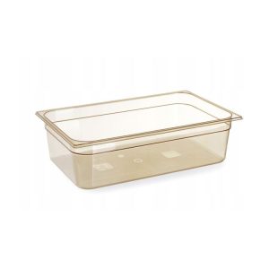Recipiente GN 1/1, resistente a altas temperaturas, GN 1/1, 13,3L, Transparente, 530x325x(H)100mm