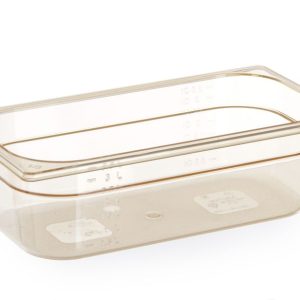 Recipiente GN 1/3, resistente a altas temperaturas, GN 1/3, 2,5L, Transparente, 325x176x(H)65mm