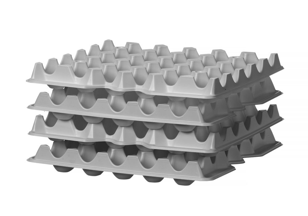 Conjunto de 4 tabuleiros para ovos OVOBOX 120, 291x288x(H)41mm, Retangular - Image 2