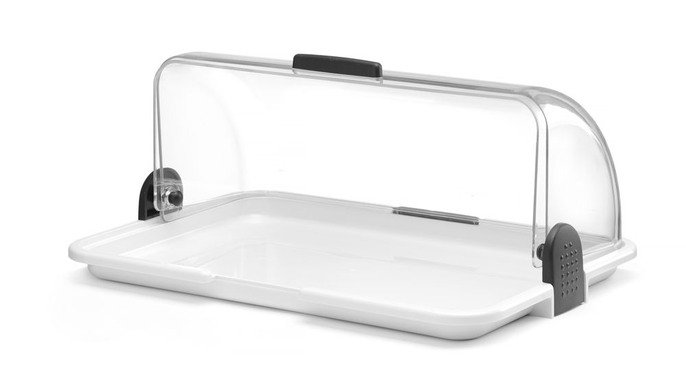 Expositor com tampa basculante, Branco, 380x260x(H)355mm, Retangular - Image 8