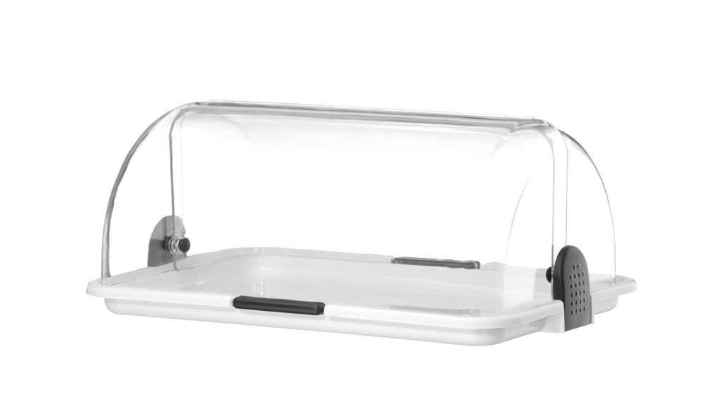 Expositor com tampa basculante, Branco, 380x260x(H)355mm, Retangular - Image 9