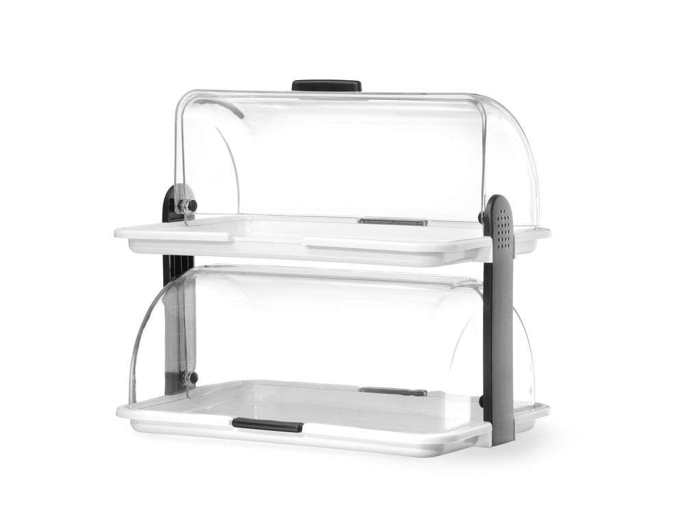 Expositor com tampa basculante, Branco, 380x260x(H)355mm, Retangular - Image 4