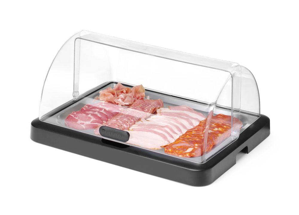 Expositor de alimentos Duo UNIQ, designed by Robert Bronwasser, Um nível, Preto, 460x355x(H)220mm, Retangular - Image 5