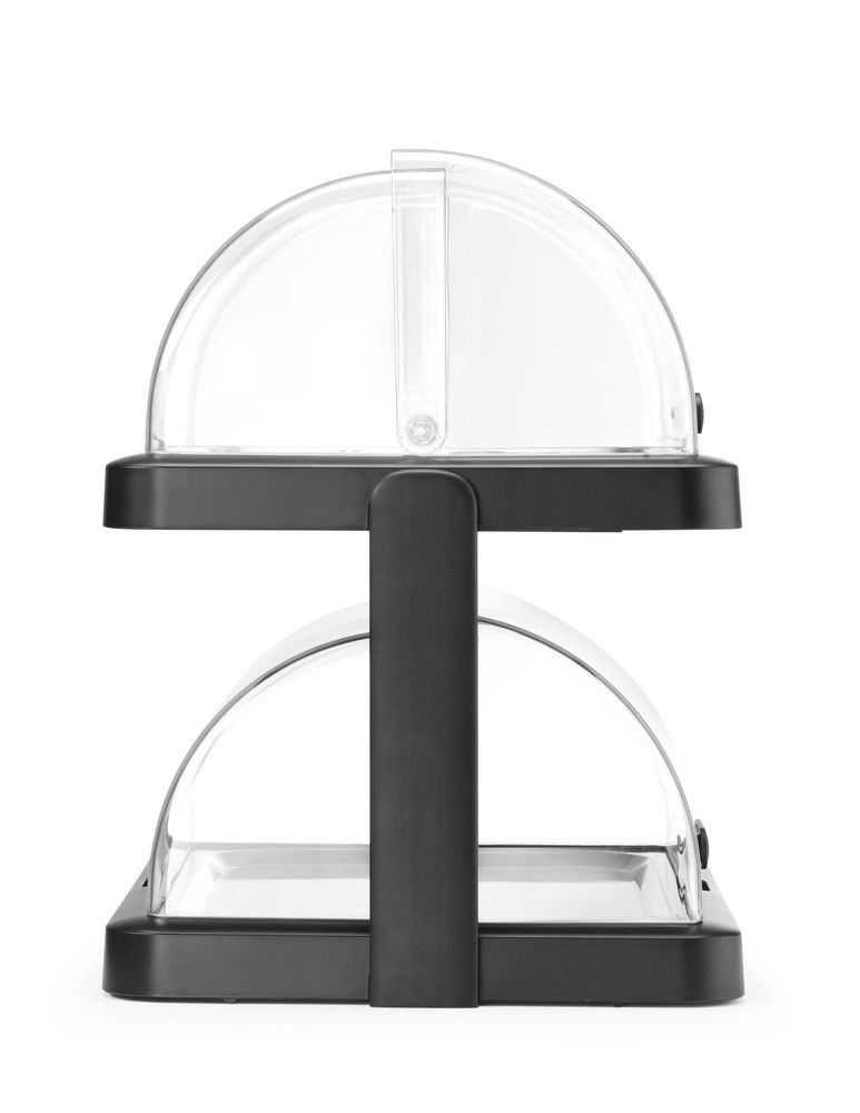 Expositor de alimentos Duo UNIQ, designed by Robert Bronwasser, Dois níveis, Preto, 480x355x(H)480mm, Retangular - Image 3