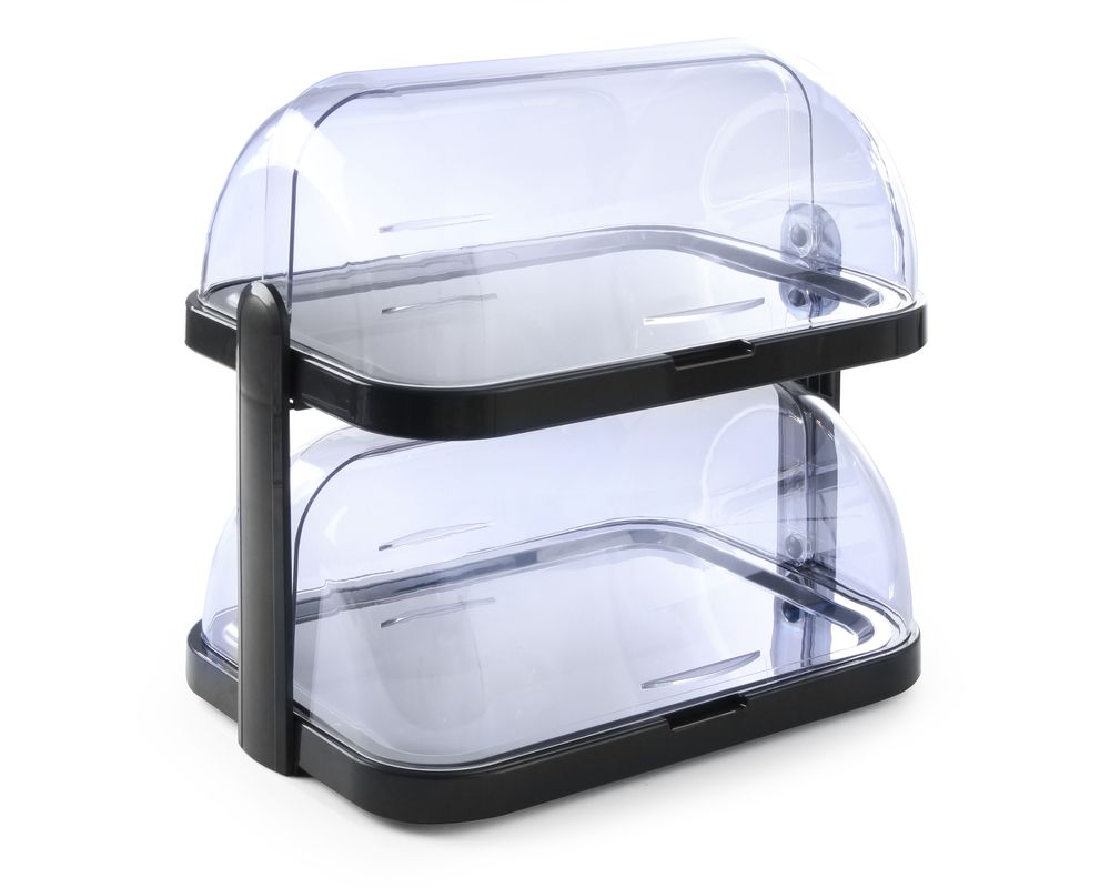 Expositor refrigerado, duplo, Cinzento-escuro, 440x320x(H)440mm