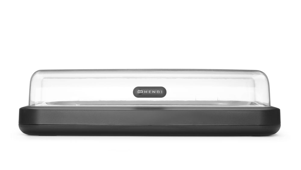 Expositor refrigerado UNIQ, designed by Robert Bronwasser, GN 1/1, Preto, 593x389x(H)147mm, Retangular