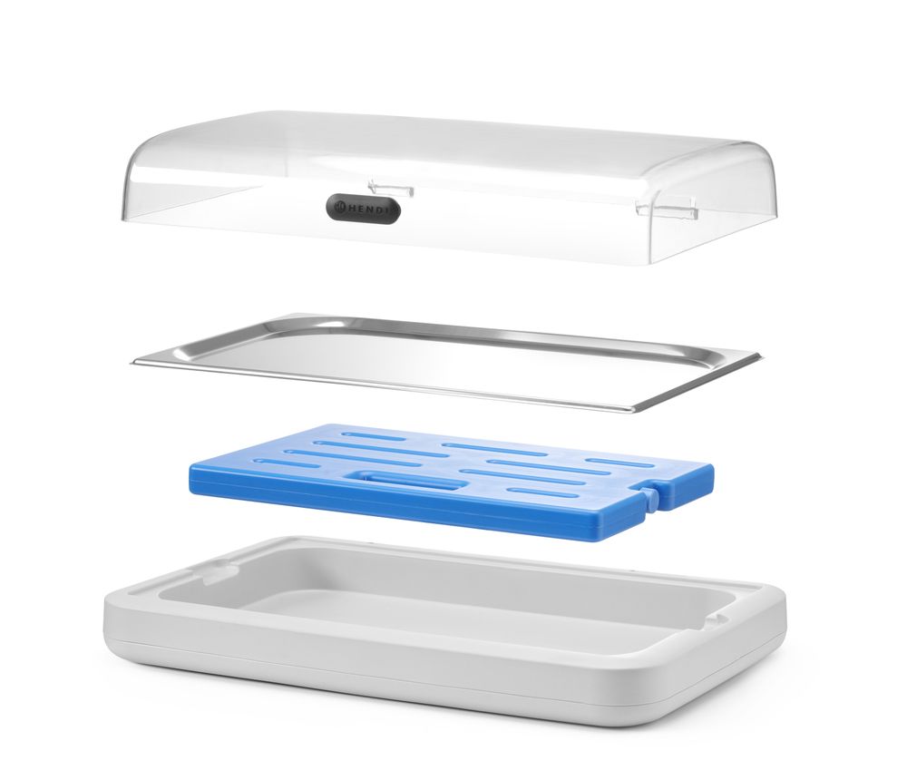 Expositor refrigerado UNIQ, designed by Robert Bronwasser, GN 1/1, Branco, 593x389x(H)147mm, Retangular - Image 5