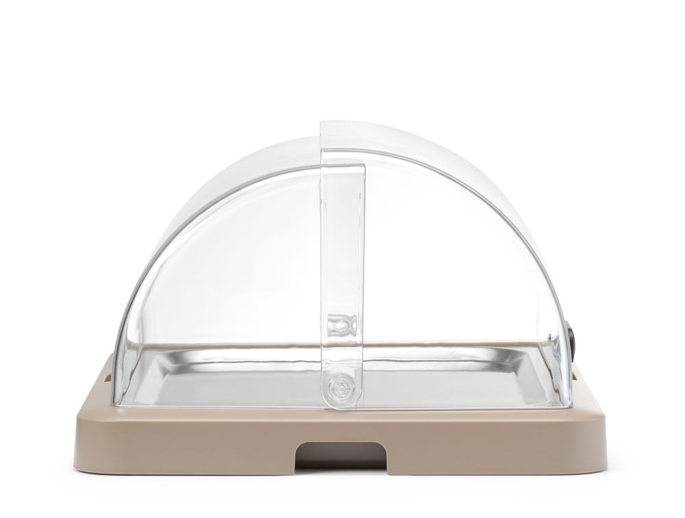 Expositor de alimentos Duo UNIQ, designed by Robert Bronwasser, Um nível, Bege, 460x355x(H)220mm, Retangular - Image 3