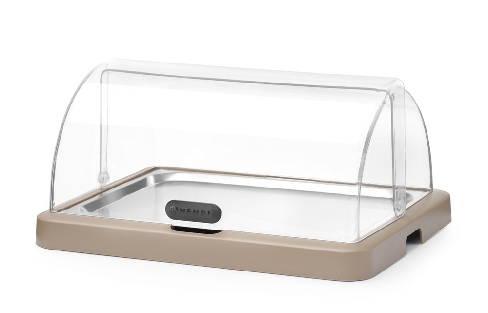 Expositor de alimentos Duo UNIQ, designed by Robert Bronwasser, Um nível, Bege, 460x355x(H)220mm, Retangular