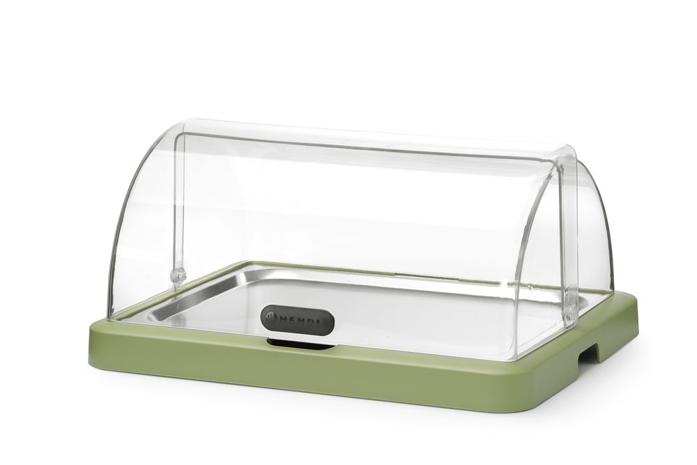 Expositor de alimentos Duo UNIQ, designed by Robert Bronwasser, Um nível, Verde, 460x355x(H)220mm, Retangular