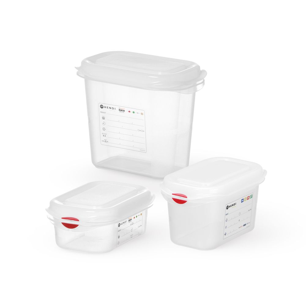 Recipiente GN 1/9, polipropileno, GN 1/9, 0,6L, Transparente, 176x108x(H)65mm, Retangular - Image 2