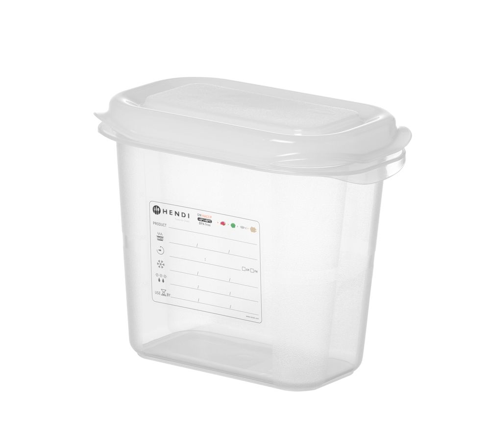 Recipiente GN 1/9, polipropileno, GN 1/9, 1,5L, Transparente, 176x108x(H)150mm, Retangular - Image 2
