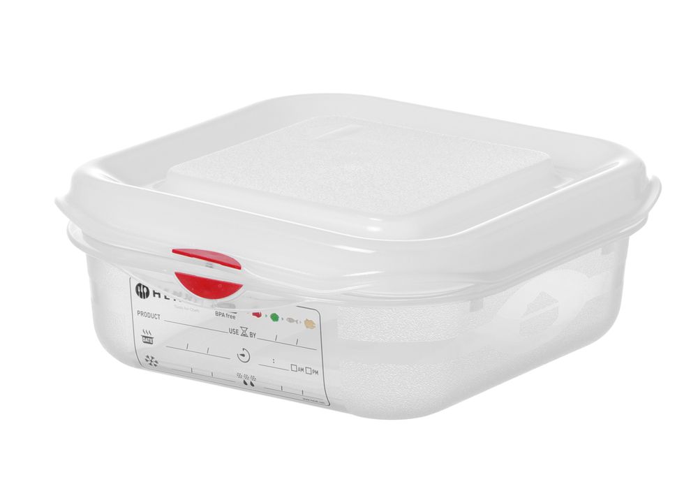 Recipiente GN 1/6, polipropileno, GN 1/6, 1,7L, Transparente, 176x162x(H)100mm, Retangular - Image 3