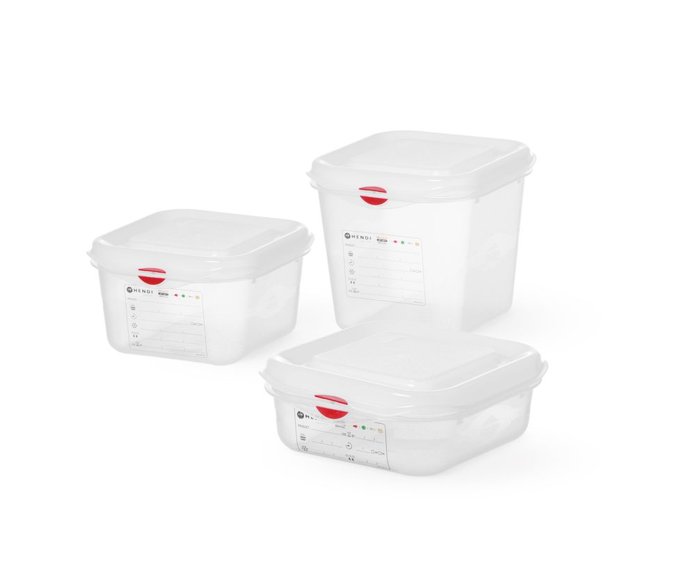 Recipiente GN 1/6, polipropileno, GN 1/6, 1,7L, Transparente, 176x162x(H)100mm, Retangular - Image 2