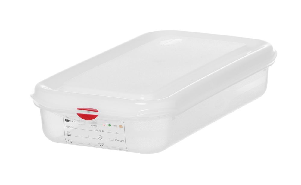 Recipiente GN 1/3, polipropileno, GN 1/3, 4L, Transparente, 325x176x(H)100mm, Retangular - Image 5