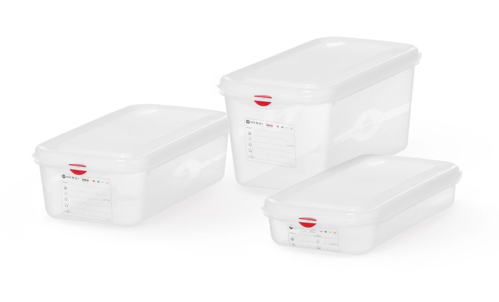 Recipiente GN 1/3, polipropileno, GN 1/3, 4L, Transparente, 325x176x(H)100mm, Retangular - Image 4