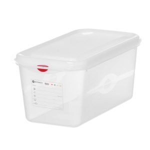 Recipiente GN 1/3, polipropileno, GN 1/3, 6L, Transparente, 325x176x(H)150mm, Retangular