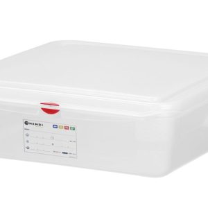 Recipiente GN 1/1, polipropileno, GN 1/1, 13L, Transparente, 530x325x(H)100mm, Retangular