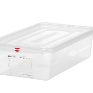 Recipiente GN 1/1, polipropileno, GN 1/1, 21L, Transparente, 530x325x(H)150mm, Retangular