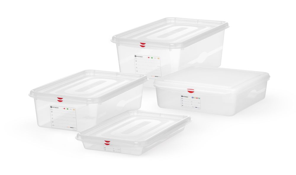 Recipiente GN 1/1, polipropileno, GN 1/1, 13L, Transparente, 530x325x(H)100mm, Retangular - Image 2