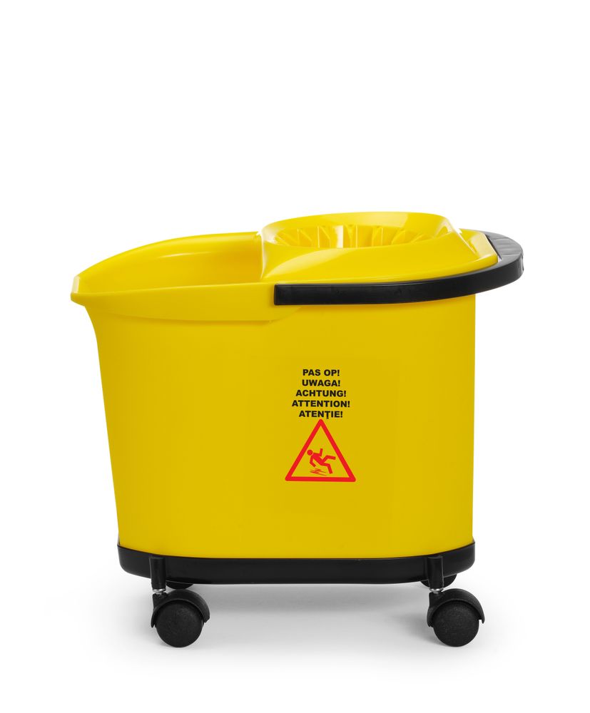 Balde de esfregona, 16L, Amarelo, 405x296x(H)340mm