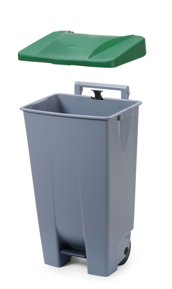 Recipiente para lixo, 120L, Cinzento-claro, 510x425x(H)875mm - Image 3