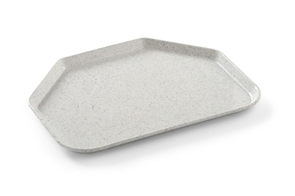 Tabuleiro, trapezoidal , AmerBox, Granito, 455x355mm