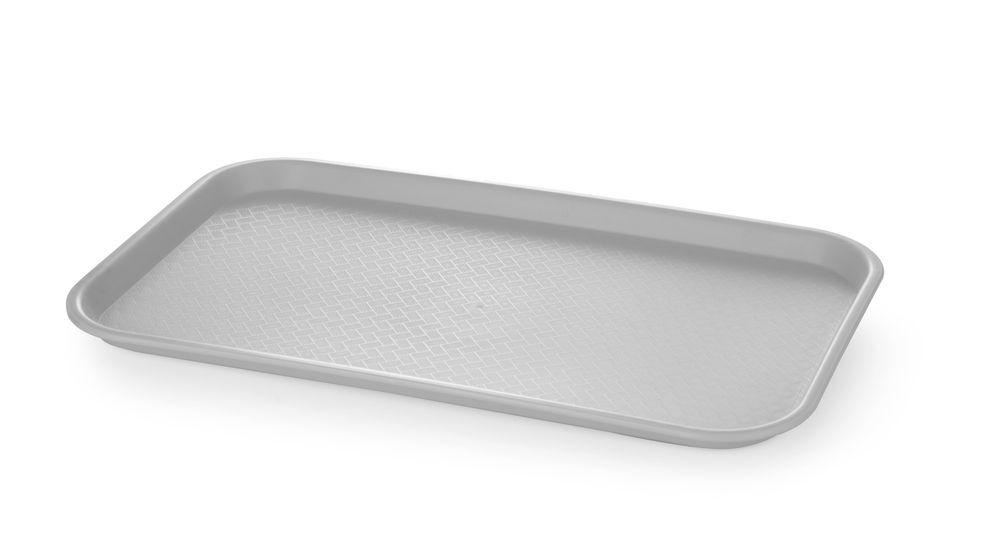 Tabuleiro GN 1/1 para fast food em polipropileno, AmerBox, GN 1/1, Cinzento-claro, 530x325x(H)20mm - Image 2
