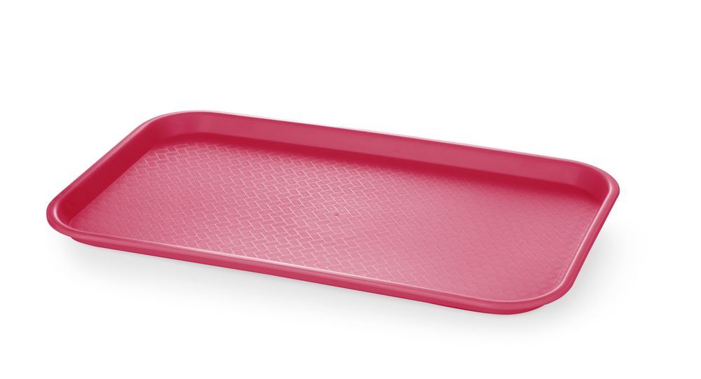 Tabuleiro GN 1/1 para fast food em polipropileno, AmerBox, GN 1/1, Vermelho, 530x325x(H)20mm - Image 2