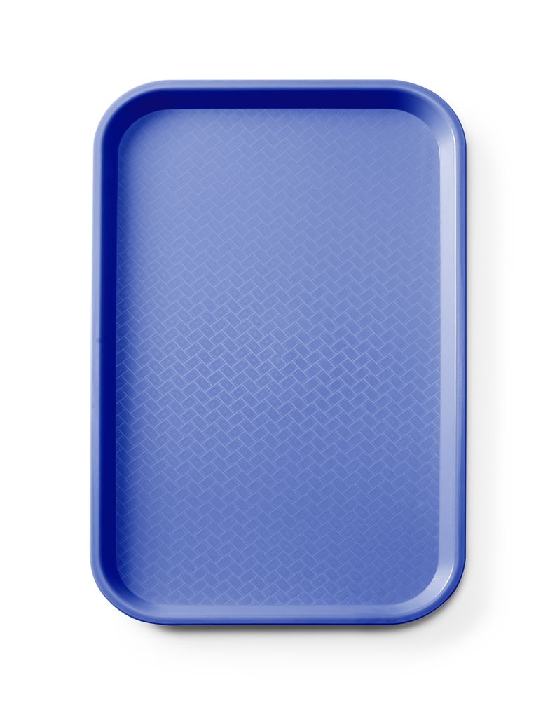 Tabuleiro GN 1/1 para fast food em polipropileno, AmerBox, GN 1/1, Azul, 530x325x(H)20mm