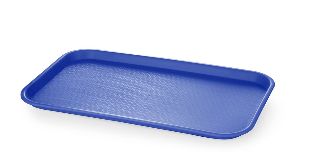 Tabuleiro GN 1/1 para fast food em polipropileno, AmerBox, GN 1/1, Azul, 530x325x(H)20mm - Image 2
