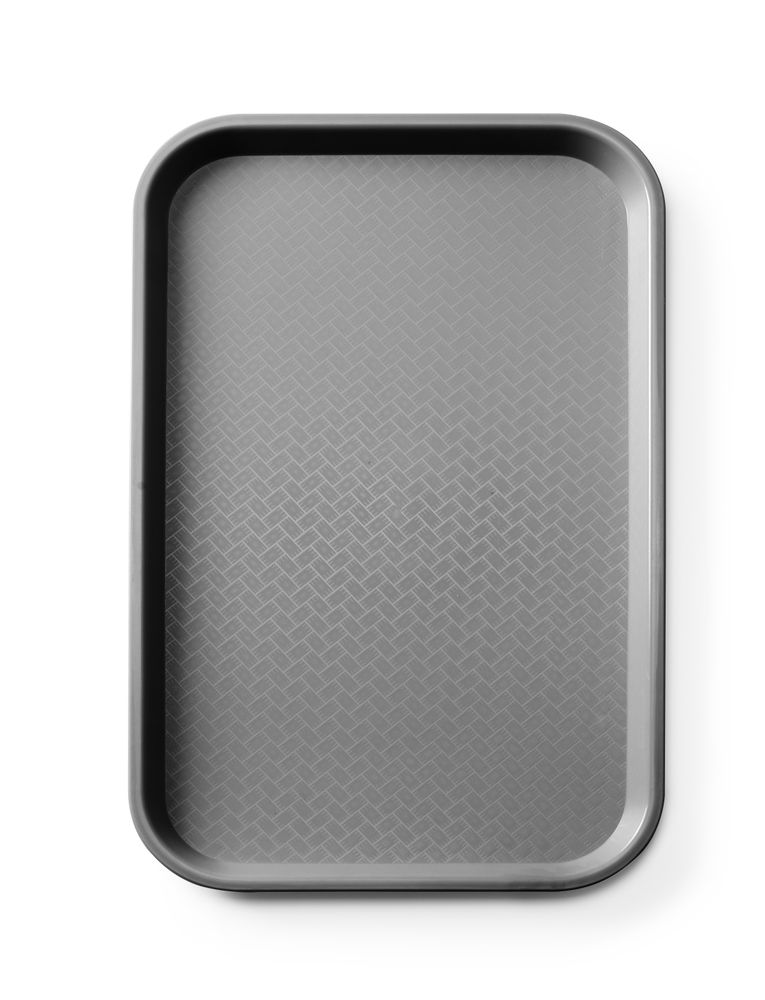 Tabuleiro GN 1/1 para fast food em polipropileno, AmerBox, GN 1/1, Preto, 530x325x(H)20mm
